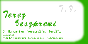 terez veszpremi business card